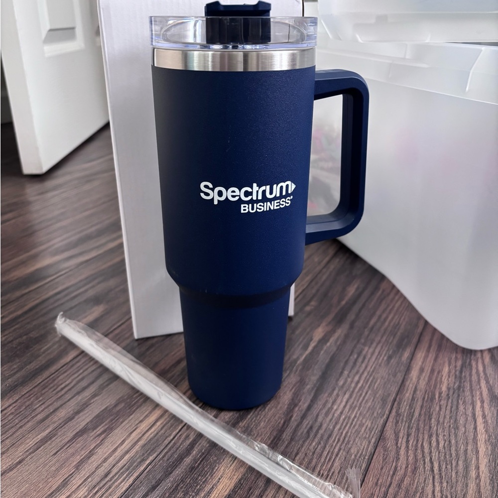 Spectrum Business Navy Travel Mug